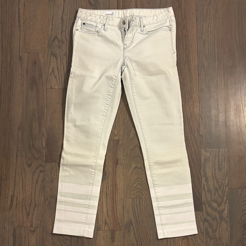 Gap 1969 Always Skinny Women's White Jeans, Size 27